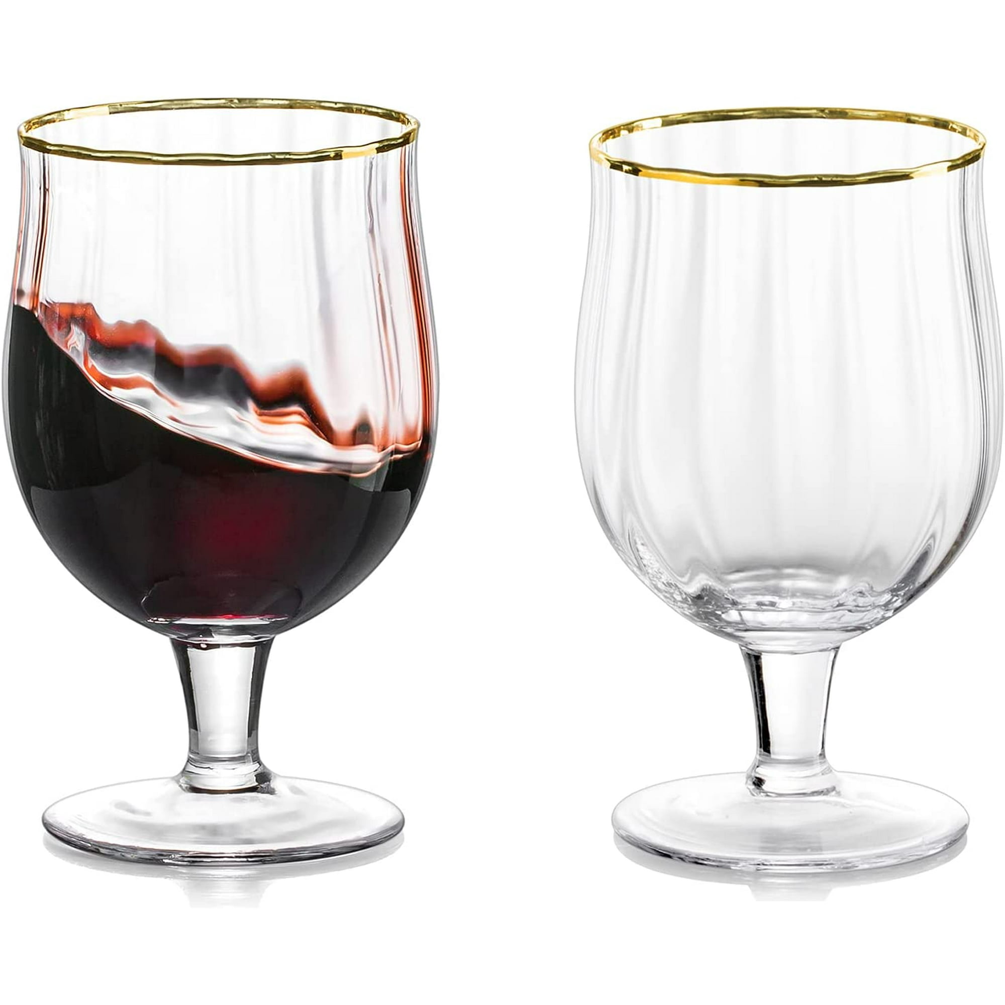 NUPTIO Verres À Cognac Lot de 2 Verres À Brandy Cristal 270ml Brandy Soufflé À la Main Whisky Bourbon Whisky Margarita Verres À Vin Rouge /& Blanc Cadeau pour Anniversaire Fête Mariage Thanksgiving